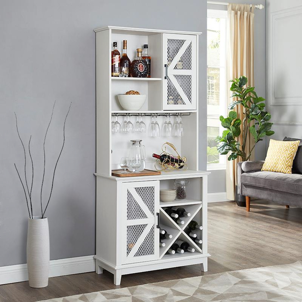Kazia White Bar Cabinet - Thumbnail - Image 8