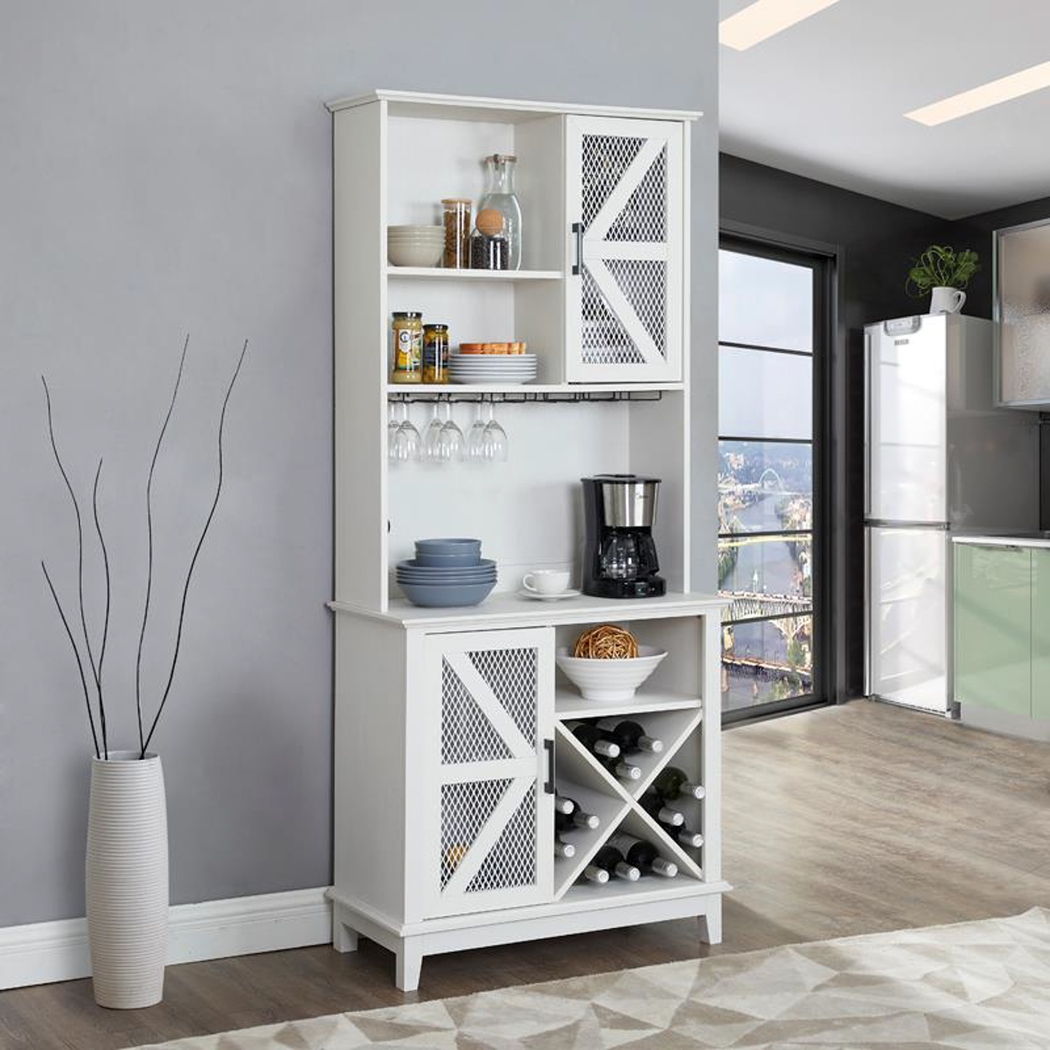 Kazia White Bar Cabinet - Thumbnail - Image 9