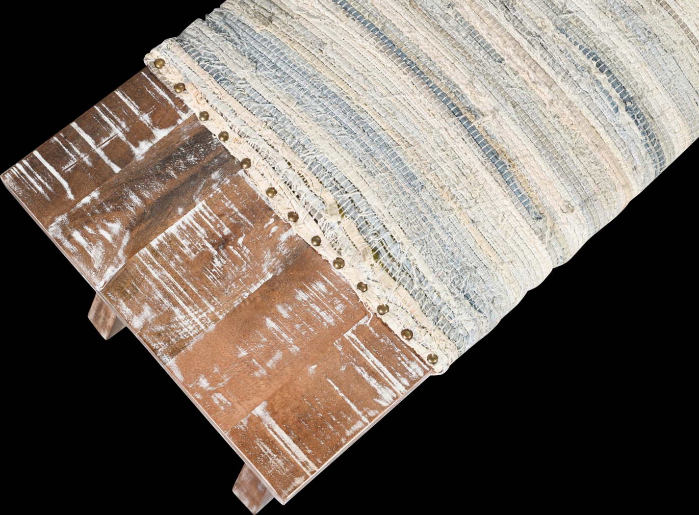 Kazri White/Brown Bench - Thumbnail - Image 6