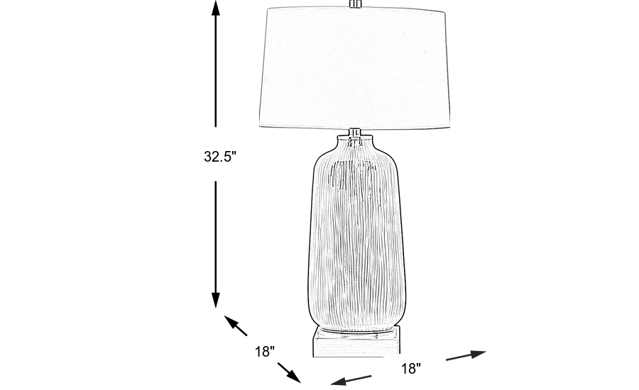 Dimension Image. Please refer to the Dimension Tab on this page for dimension details.