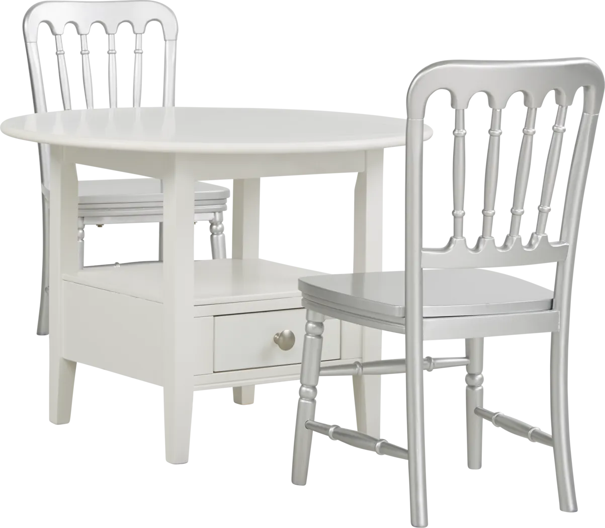 Kids Keagan White 3 Pc Table Set - Thumbnail - Image 1