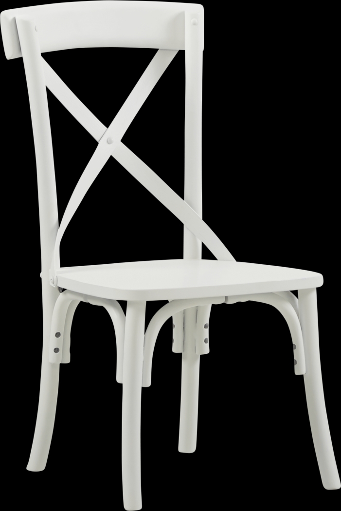 Kids Keagan White X-Back Chair - Thumbnail - Image 1