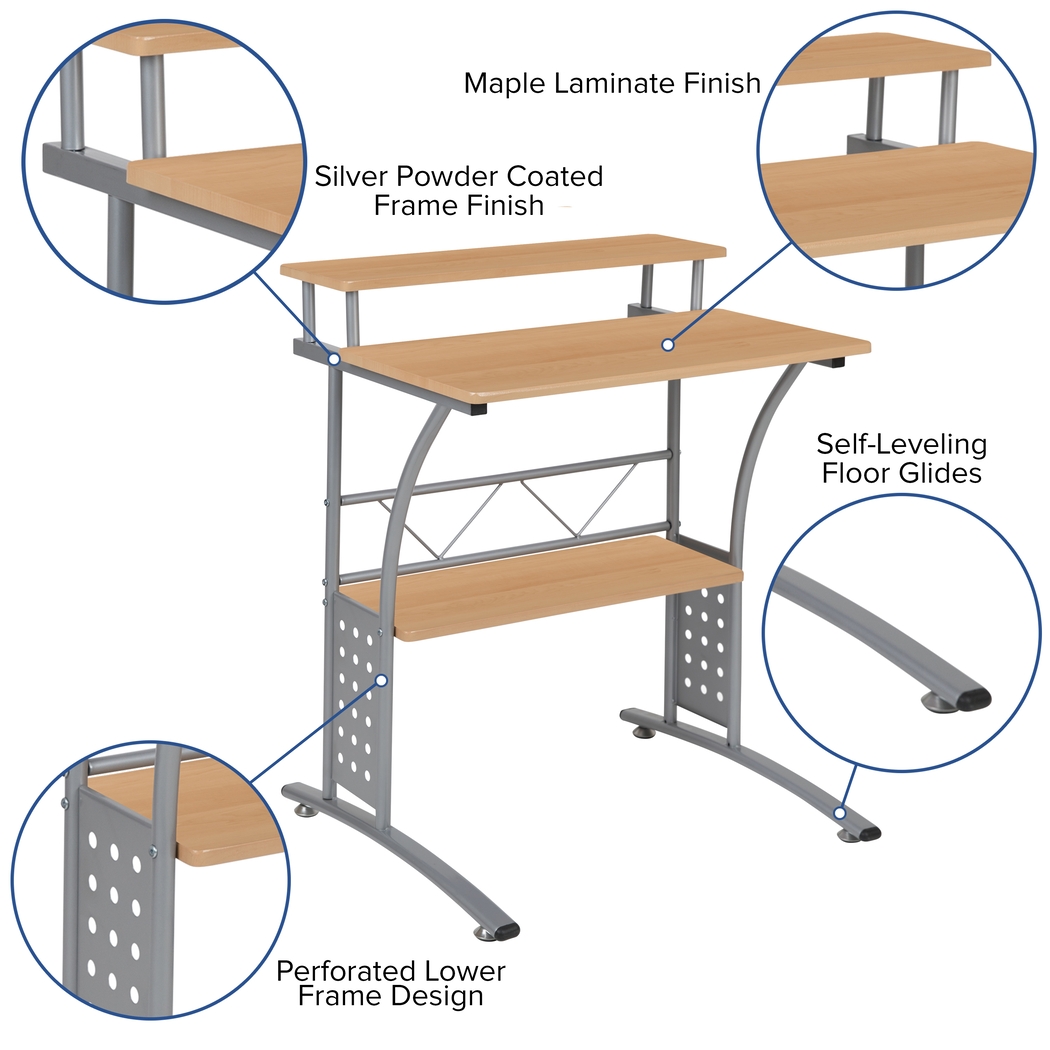 Keagon Maple Desk - Thumbnail - Image 6