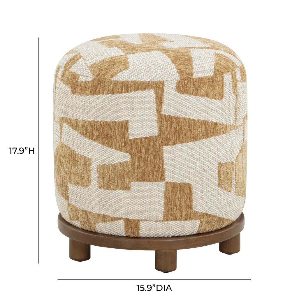 Keahi Orange Ottoman - Thumbnail - Image 4