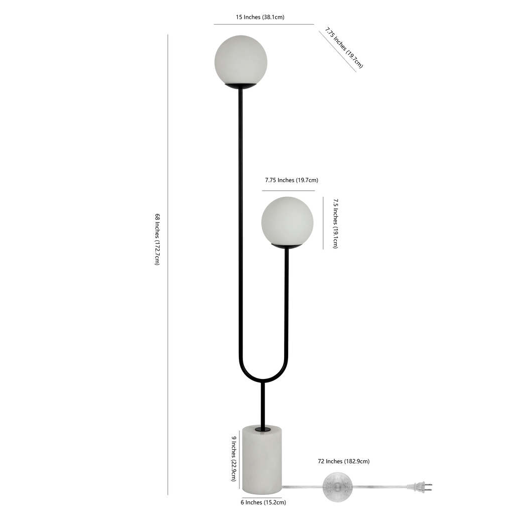 Keal Valley Black Floor Lamp - Thumbnail - Image 2