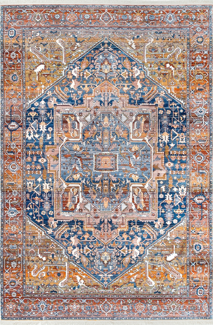 Keanan Rust 3' x 5' Rug - Thumbnail - Image 1