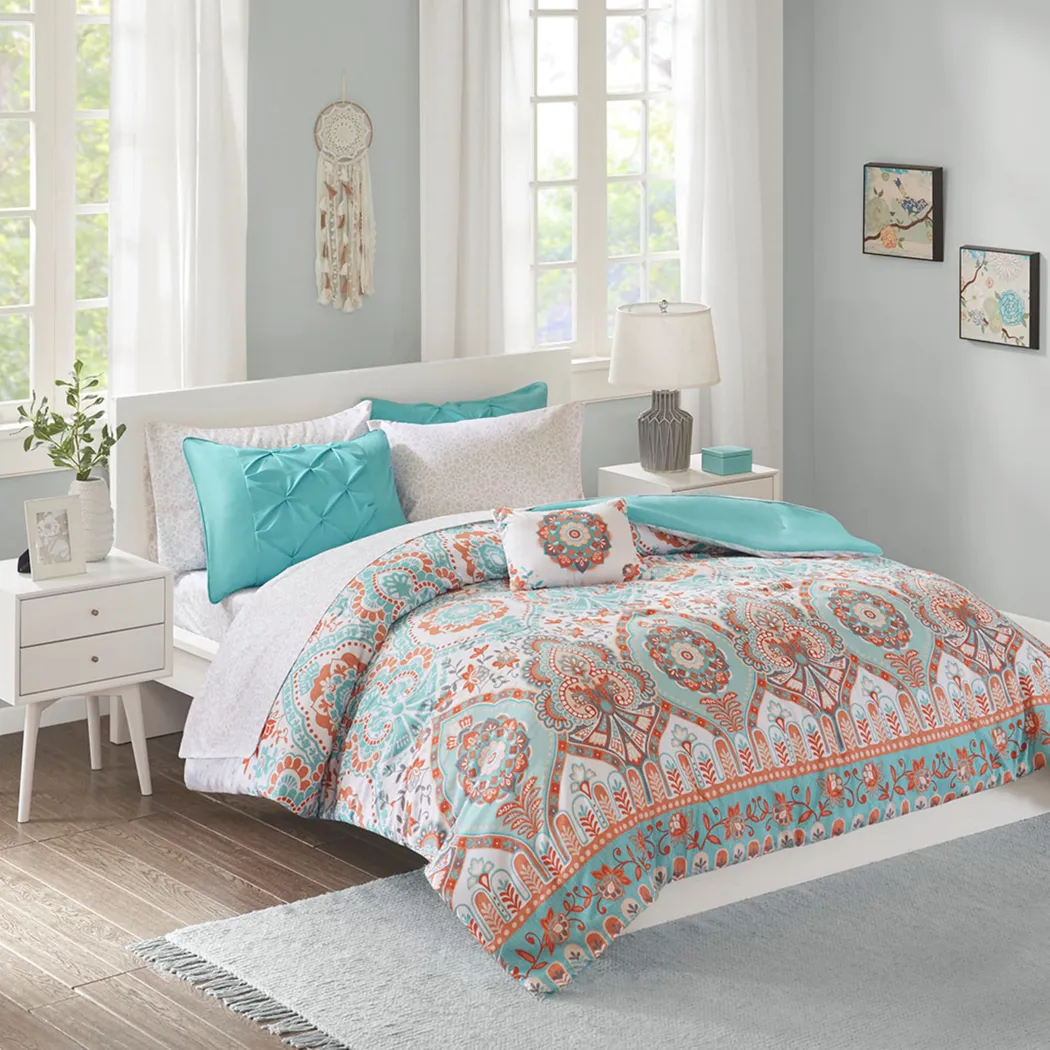 Kearney Blue Full Comforter Set - Thumbnail - Image 2