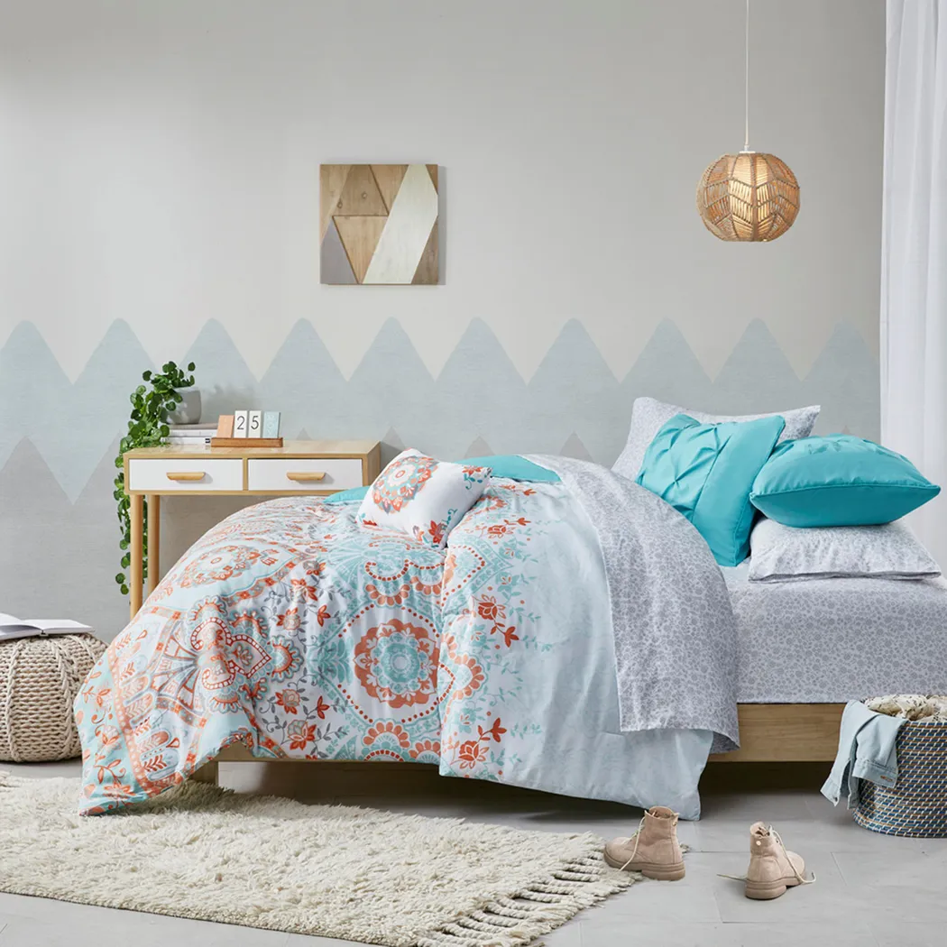 Kearney Blue Full Comforter Set - Thumbnail - Image 15