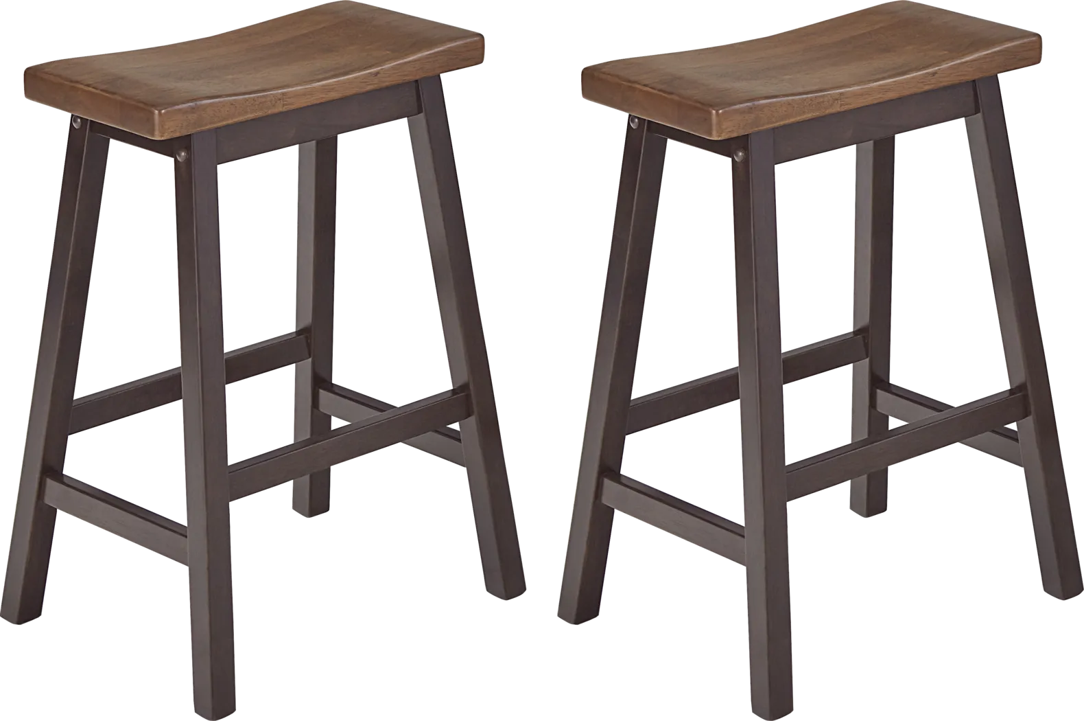Keasey Brown Counter Stool, Set of 2 - Thumbnail - Image 1