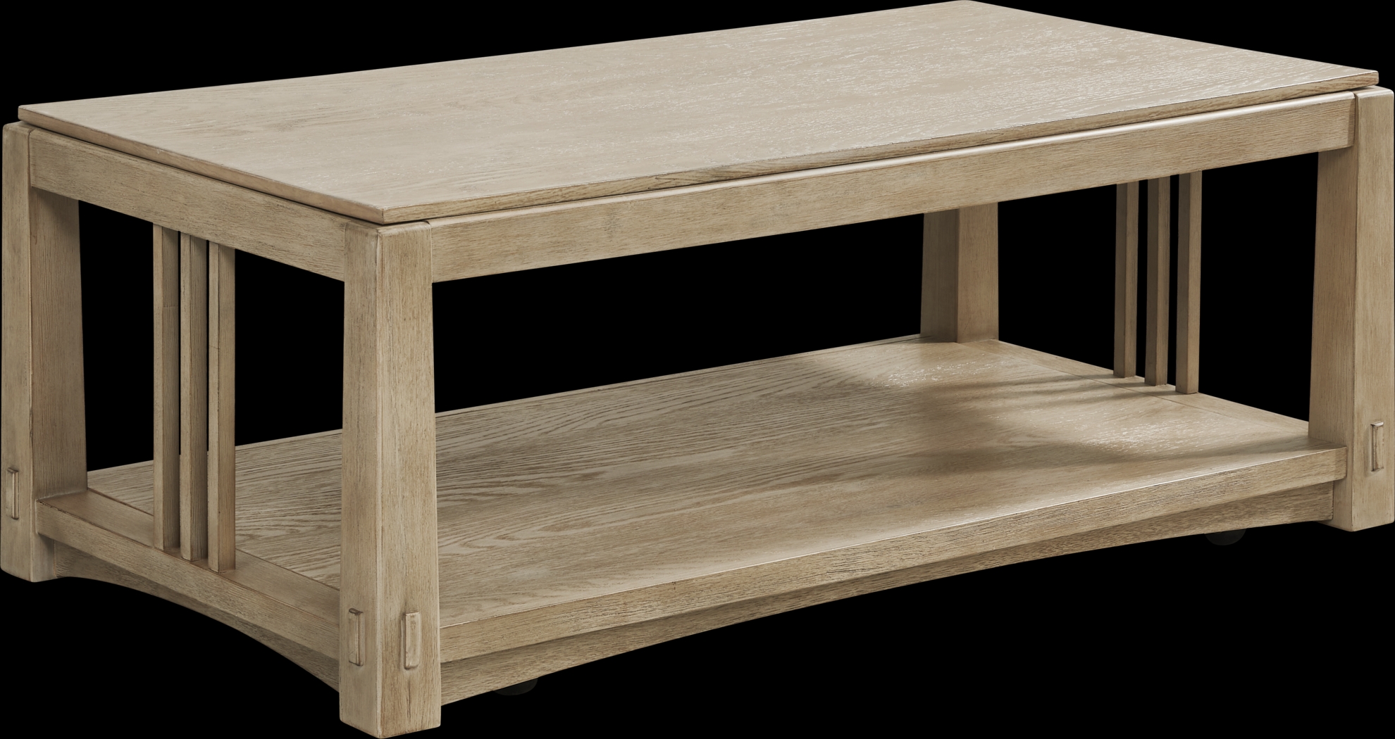 Keaton Natural Cocktail Table - Thumbnail - Image 1