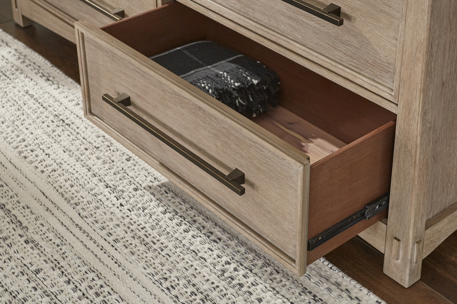 Keaton Taupe 7 Pc Queen Panel Bedroom - Thumbnail - Image 8