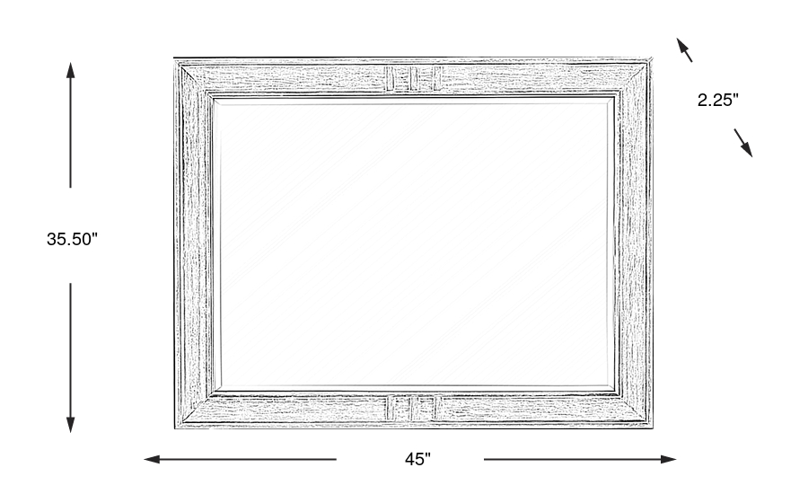 Dimension Image. Please refer to the Dimension Tab on this page for dimension details.