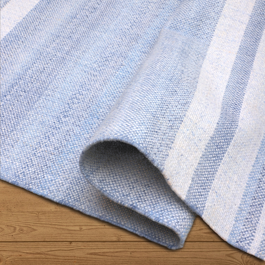 Kebba Blue 5' x 7'9 Indoor/Outdoor Rug - Thumbnail - Image 4