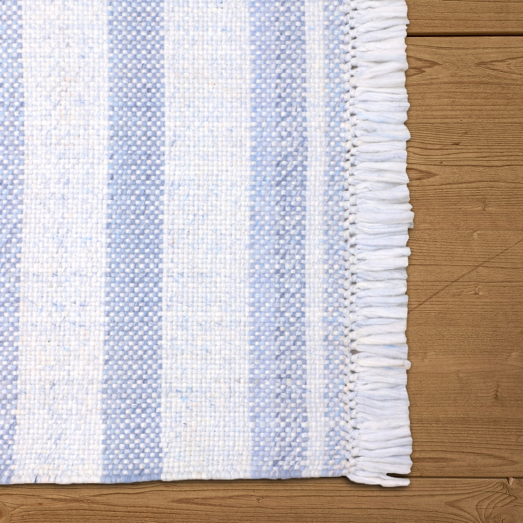 Kebba Blue 5' x 7'9 Indoor/Outdoor Rug - Thumbnail - Image 5