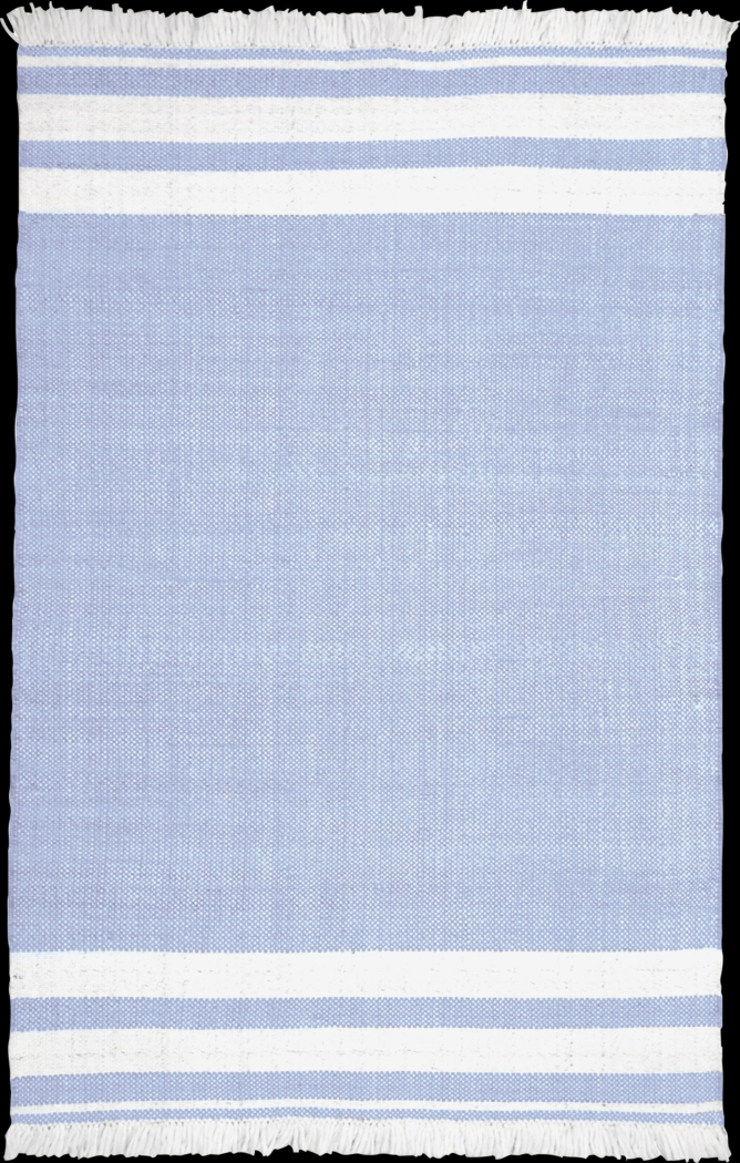 Kebba Blue 7' x 9'9 Indoor/Outdoor Rug - Thumbnail - Image 1