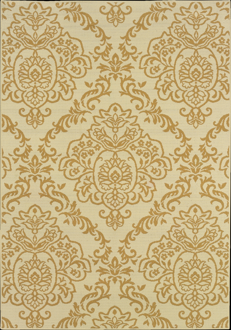 Kebi Gold 7'10 x 10'10 Indoor/Outdoor Rug - Thumbnail - Image 1