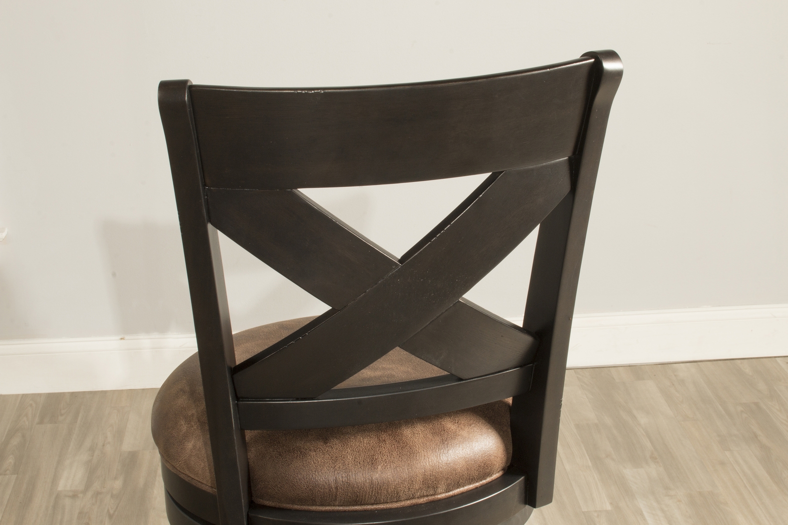 Keble Brown Swivel Barstool - Thumbnail - Image 4