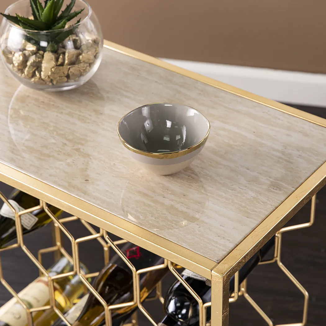 Kedbale Gold Wine Rack - Image 8