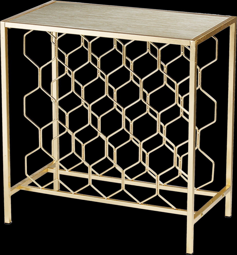 Kedbale Gold Wine Rack - Thumbnail - Image 1