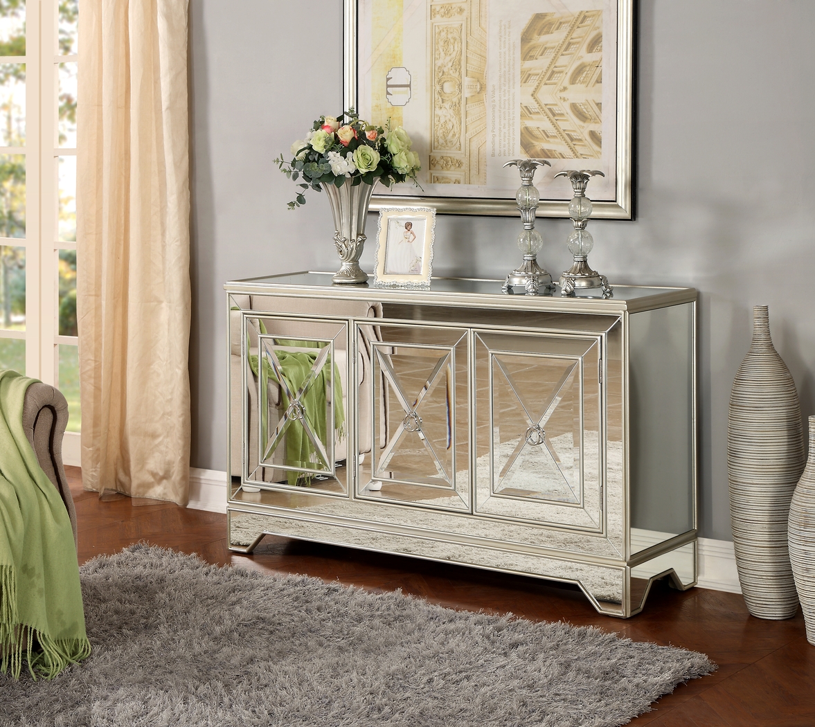 Kedgewick Gold Accent Cabinet - Thumbnail - Image 2
