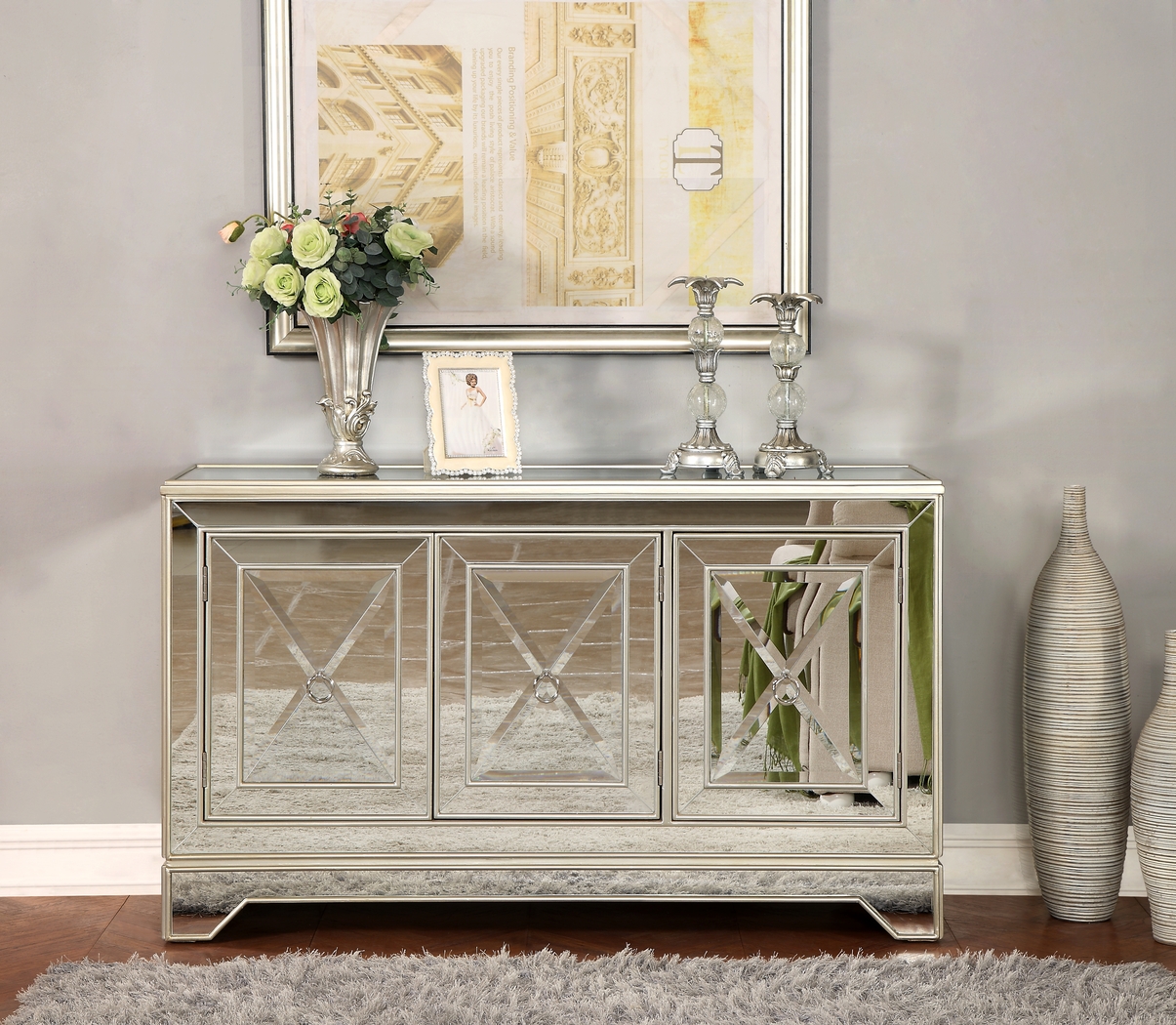 Kedgewick Gold Accent Cabinet - Thumbnail - Image 3