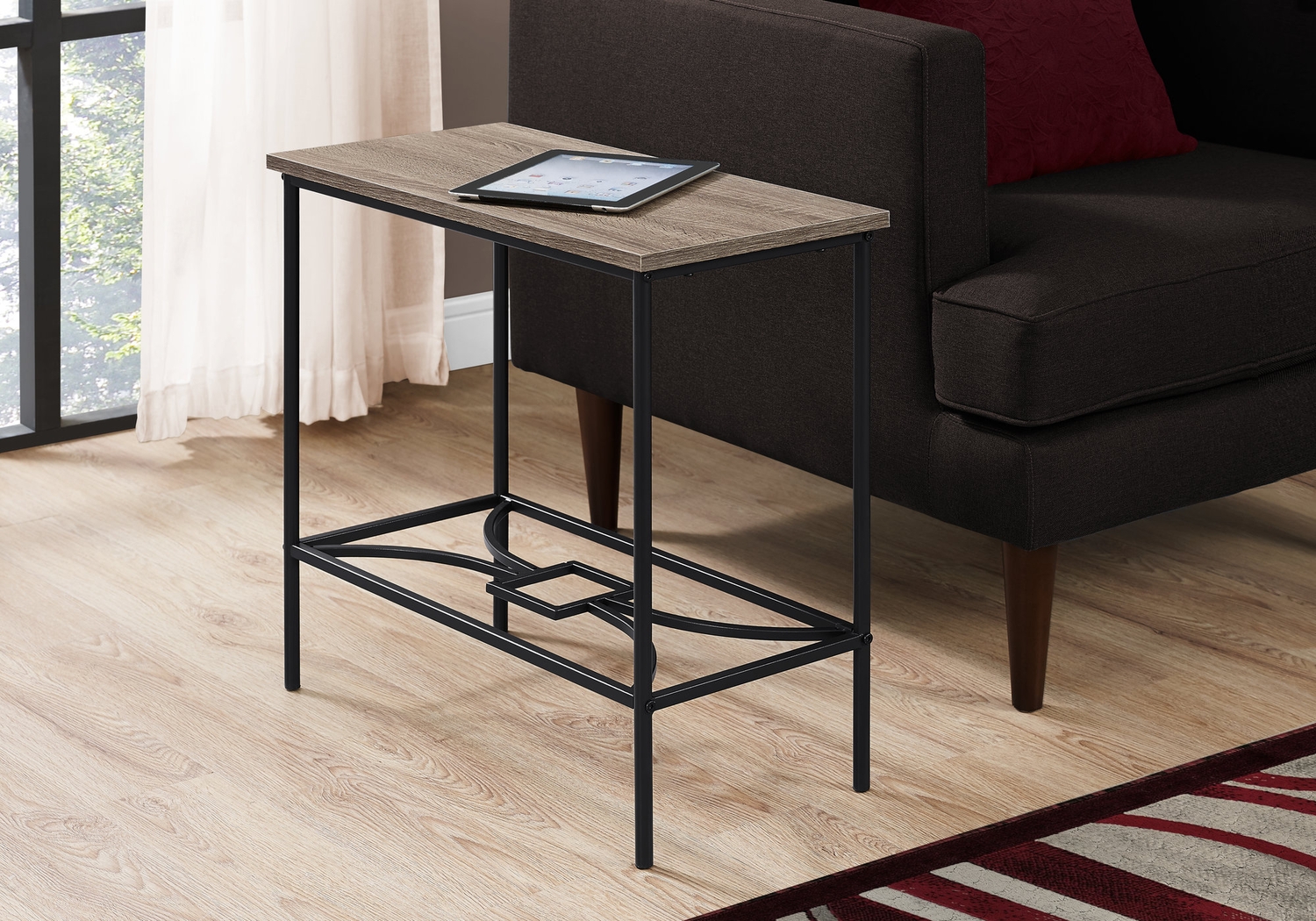 Kedington Taupe End Table - Thumbnail - Image 2