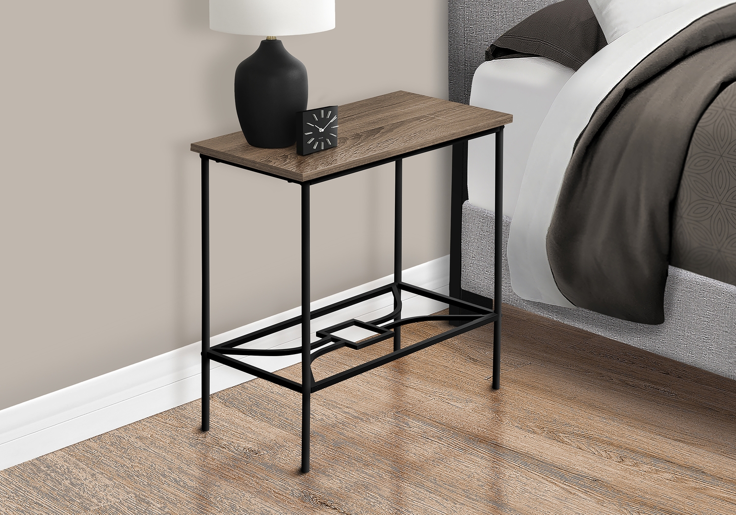 Kedington Taupe End Table - Thumbnail - Image 3
