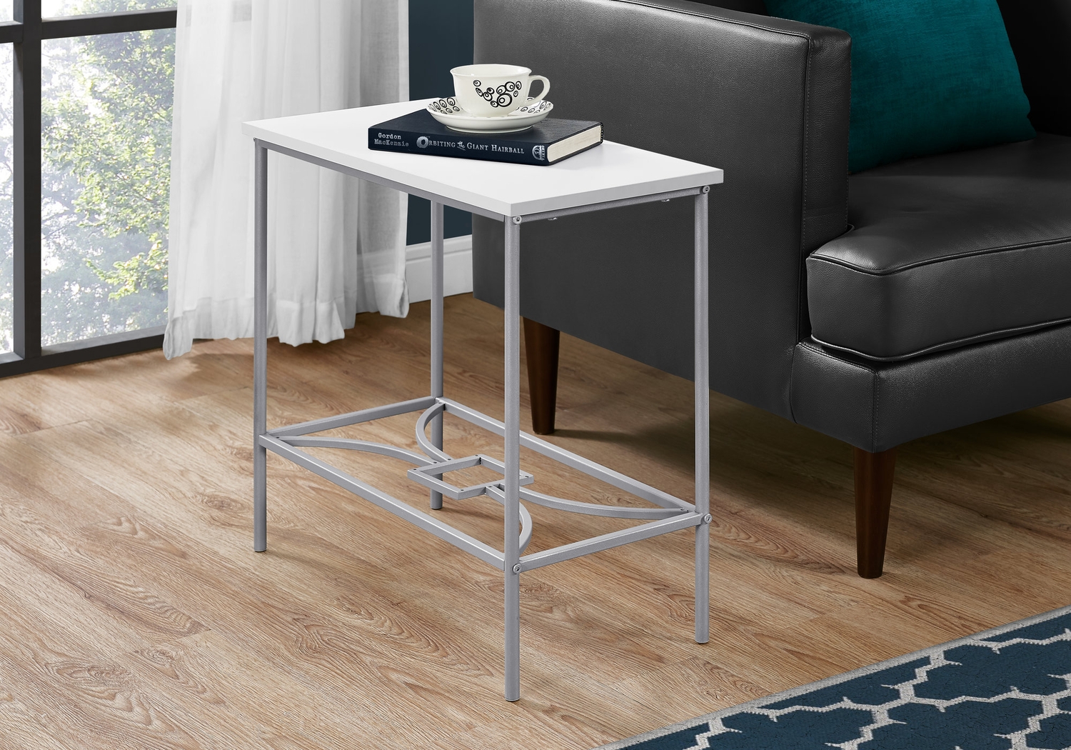 Kedington White End Table - Thumbnail - Image 2