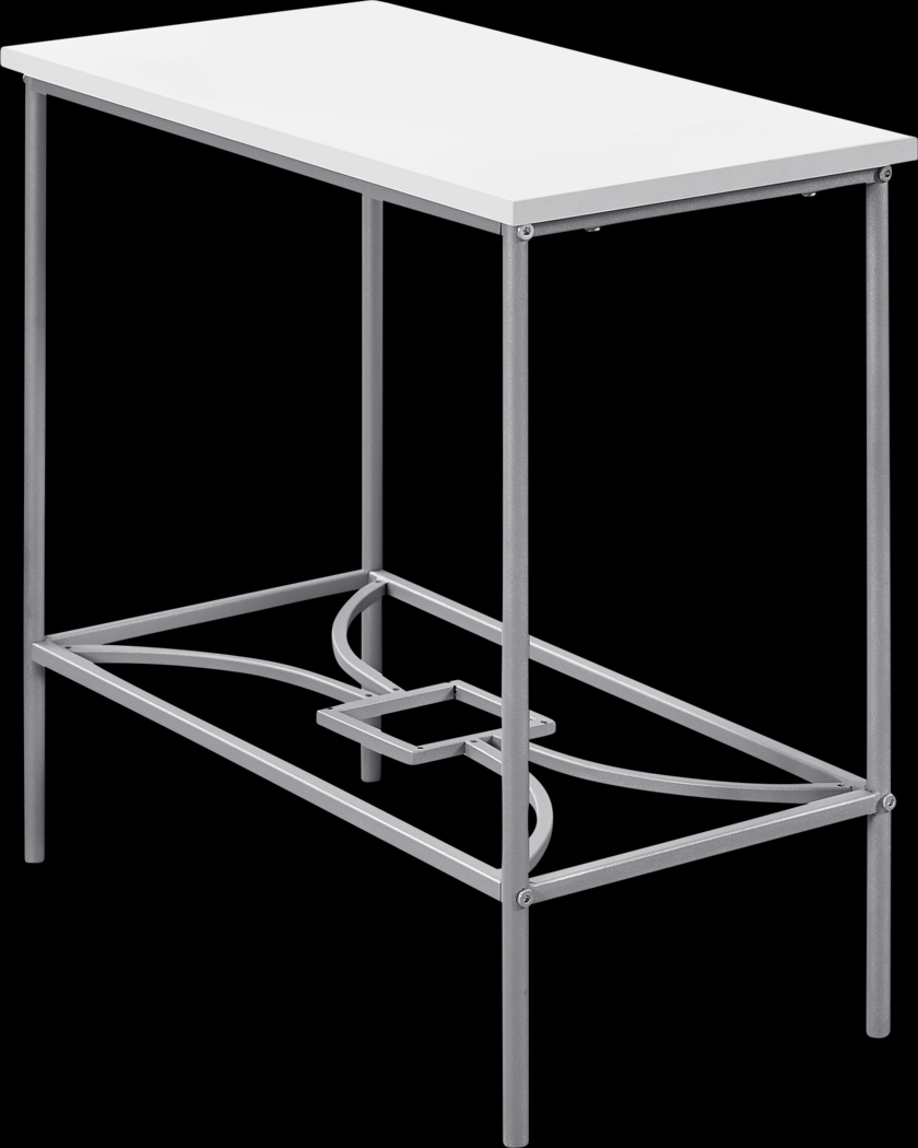 Kedington White End Table - Thumbnail - Image 1