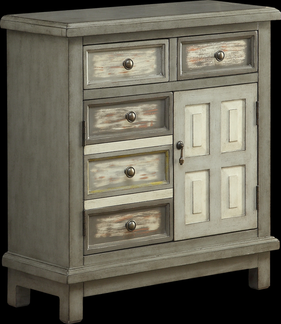 Keeley Gray Drawer Accent Cabinet - Thumbnail - Image 2