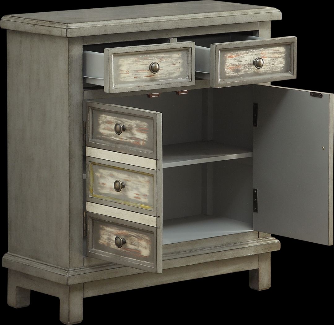 Keeley Gray Drawer Accent Cabinet - Thumbnail - Image 3