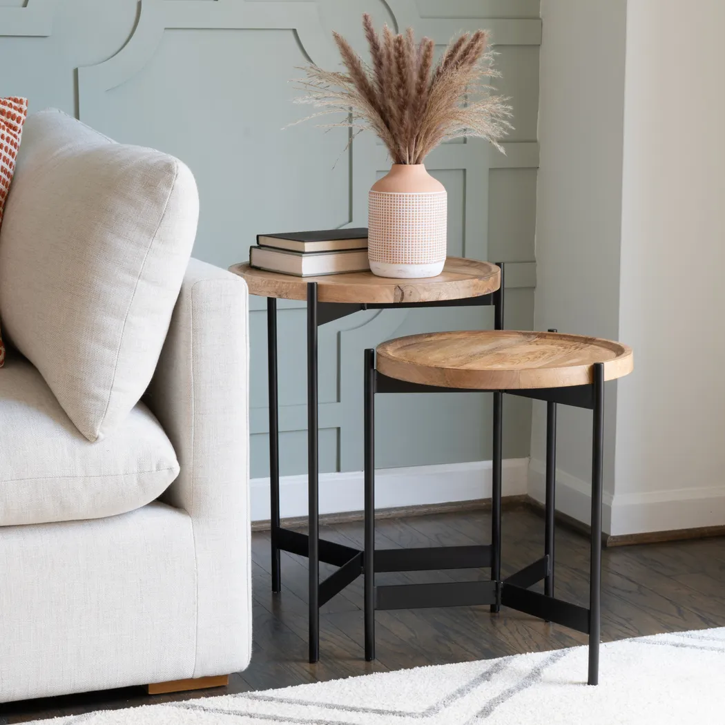 Keelshot Black Nesting Tables, Set of 2 - Image 2