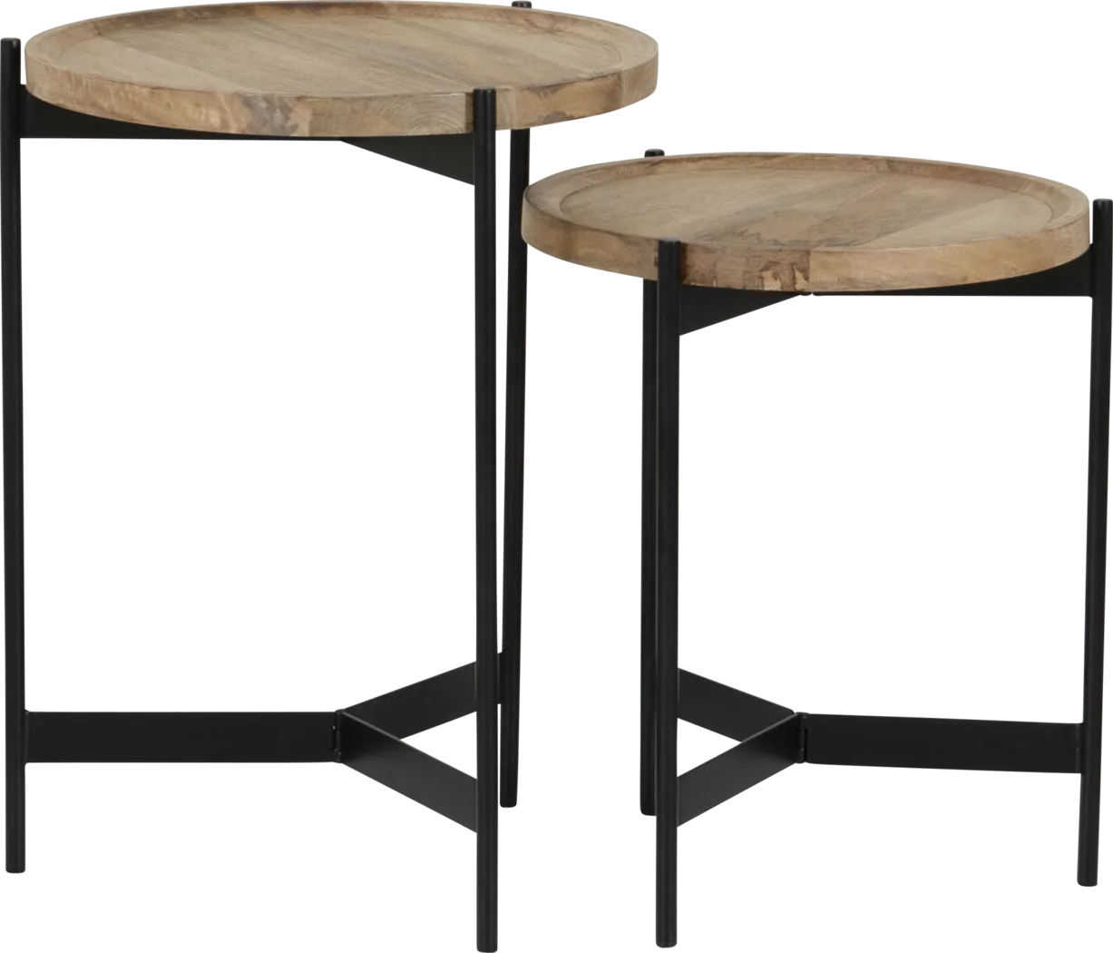 Keelshot Black Nesting Tables, Set of 2 - Image 5