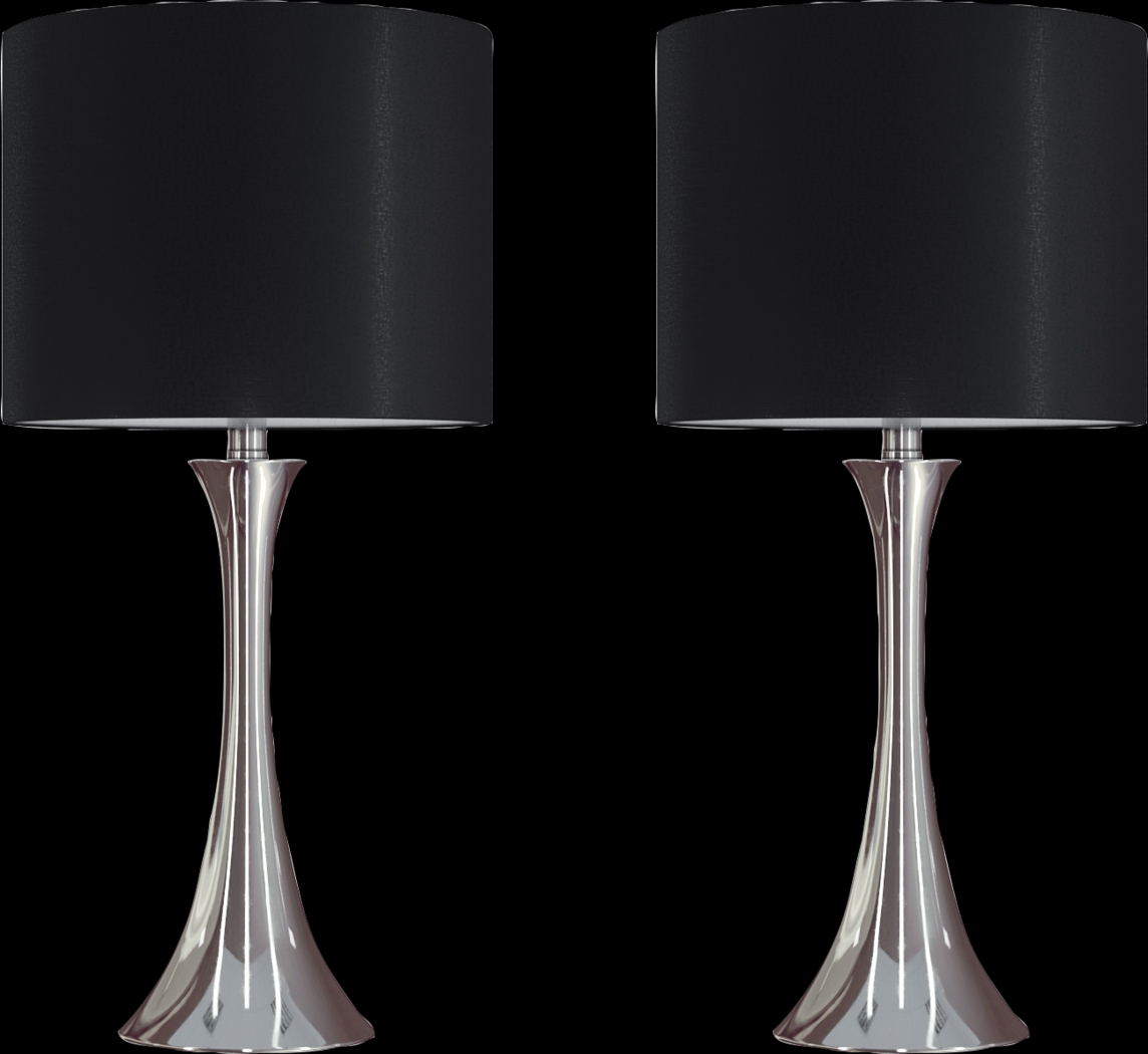 Keely Alley Black Table Lamps, Set of 2 - Thumbnail - Image 1