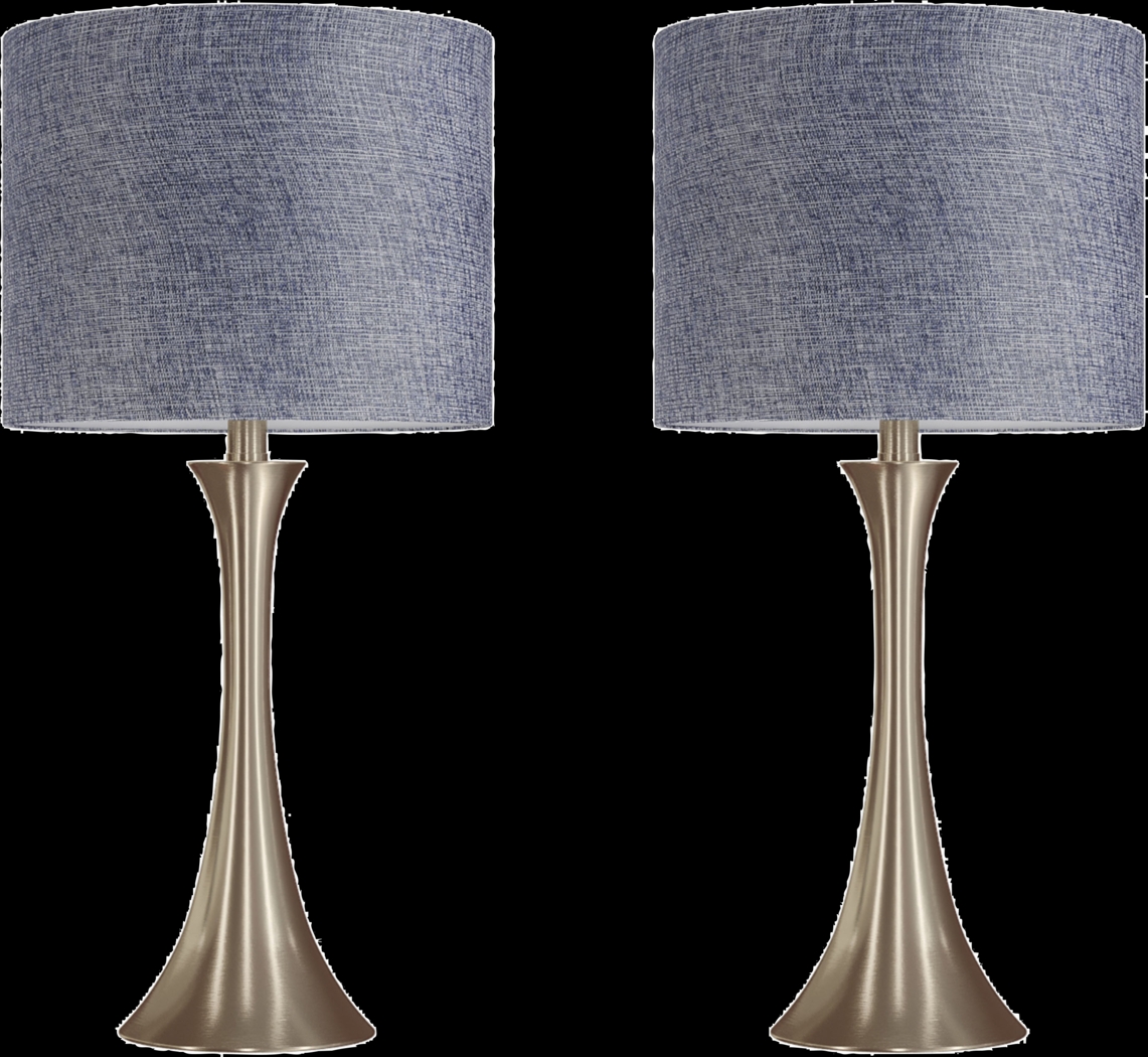 Keely Alley Blue Lamp, Set of 2 - Thumbnail - Image 1