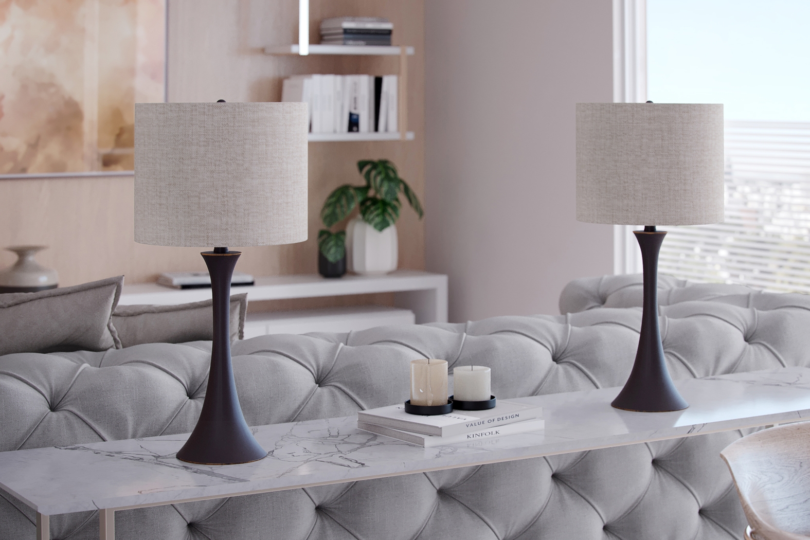 Keely Alley Bronze Table Lamps, Set of 2 - Thumbnail - Image 2