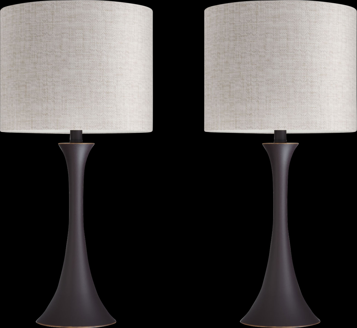 Keely Alley Bronze Table Lamps, Set of 2 - Thumbnail - Image 1
