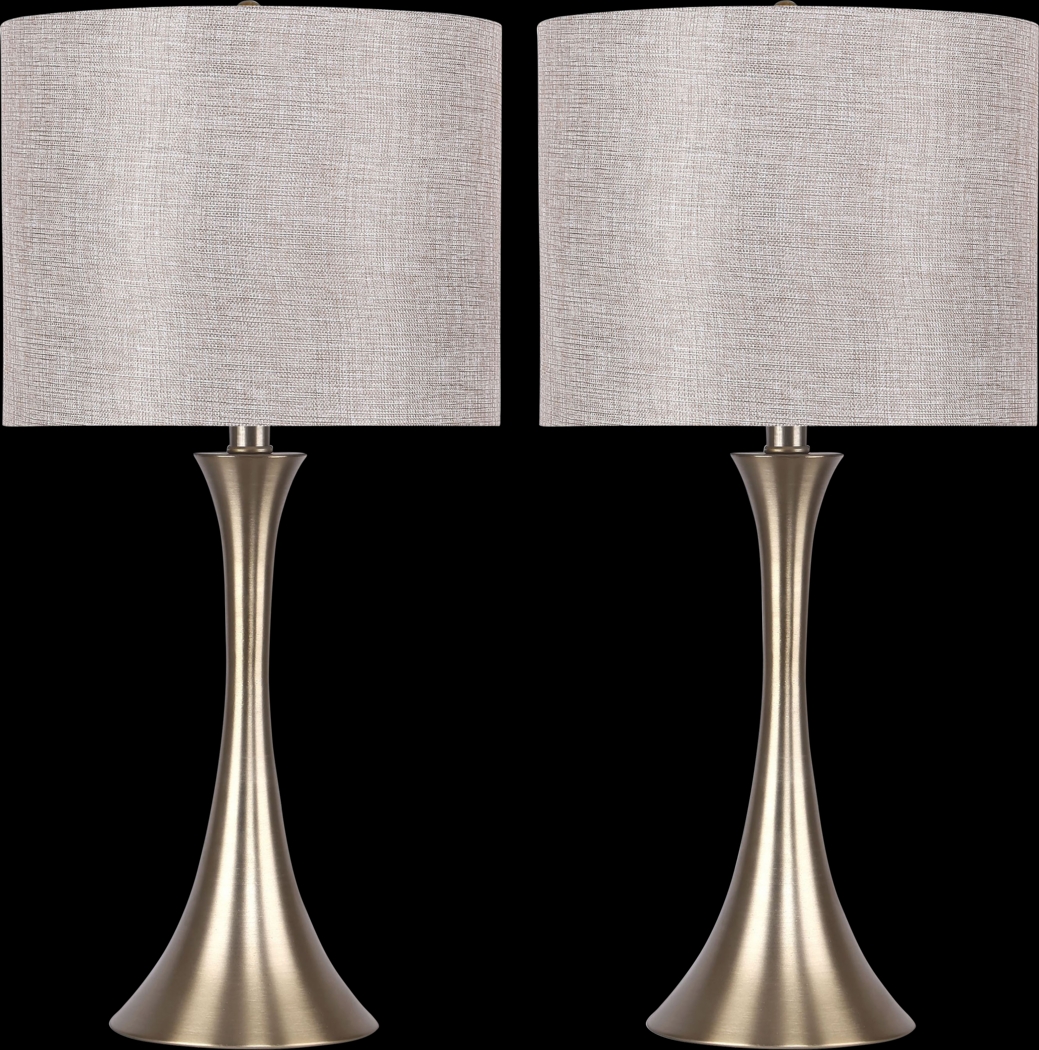 Keely Alley Gold Table Lamps, Set of 2 - Thumbnail - Image 1