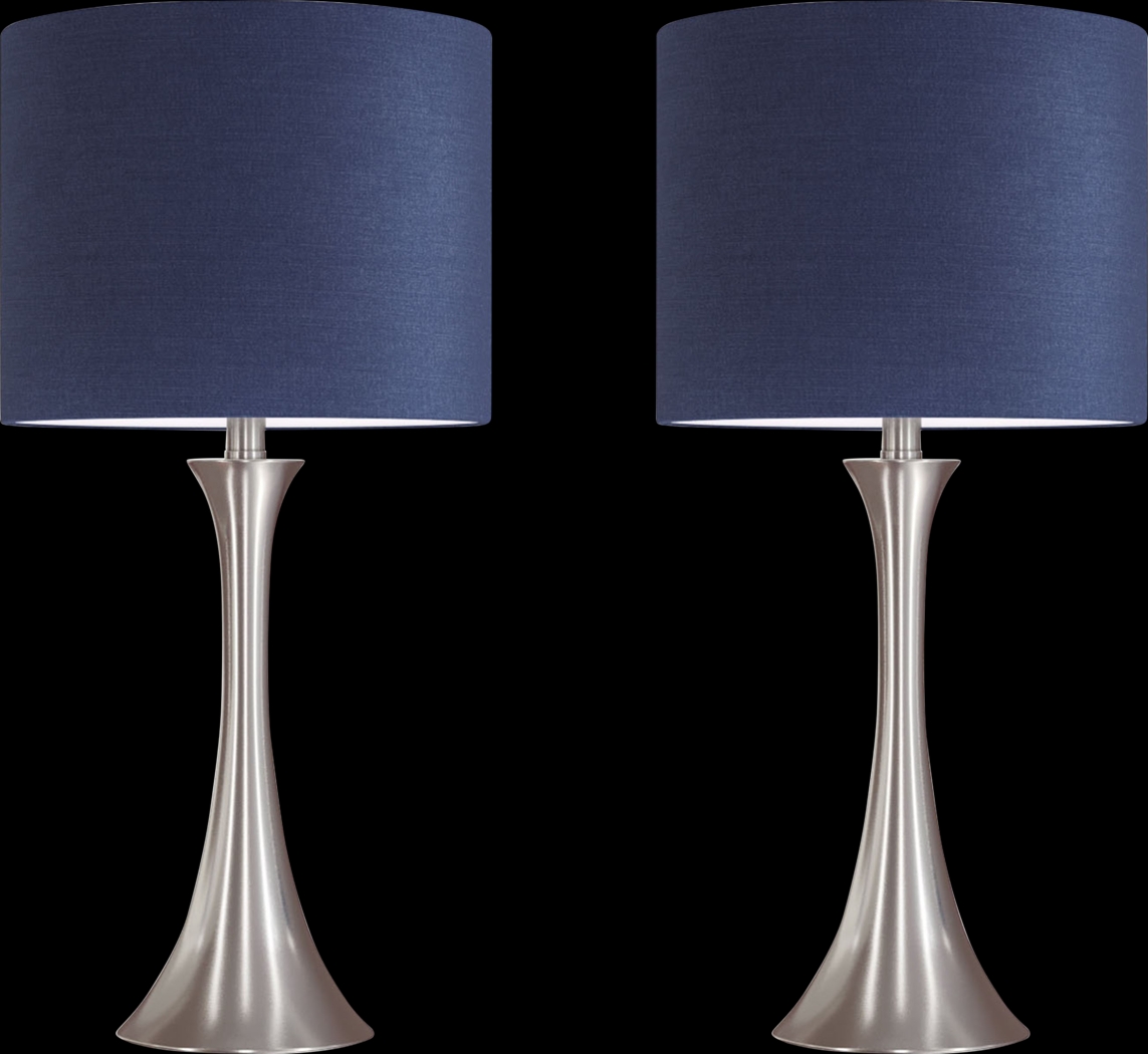 Keely Alley Navy Lamp, Set of 2 - Thumbnail - Image 1