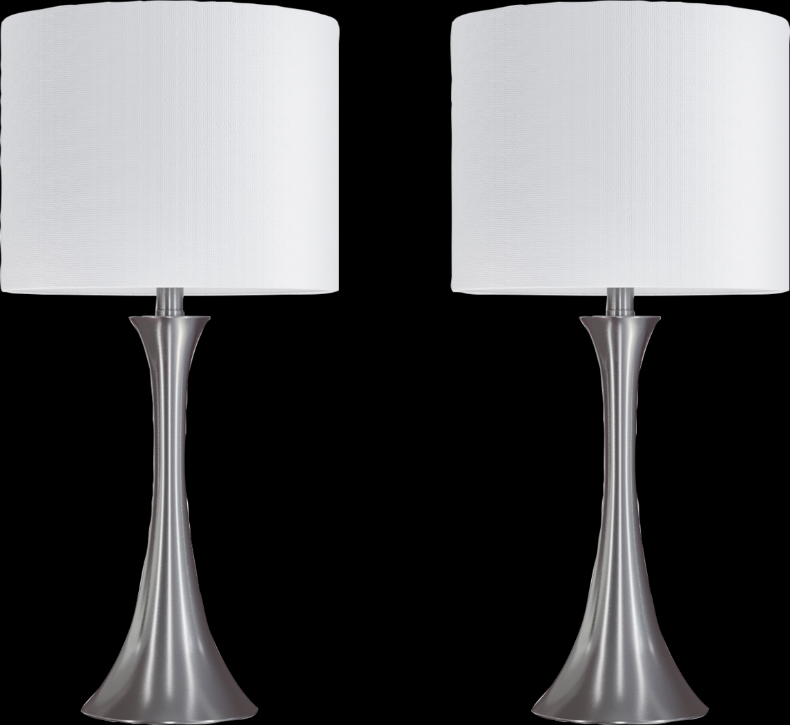 Keely Alley Platinum Table Lamps, Set of 2 - Thumbnail - Image 1