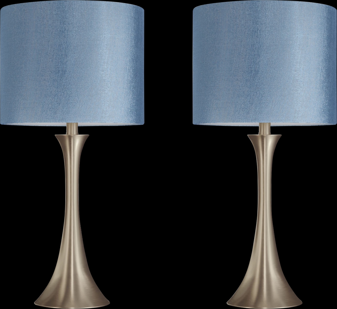 Keely Alley Teal Lamp, Set of 2 - Thumbnail - Image 1