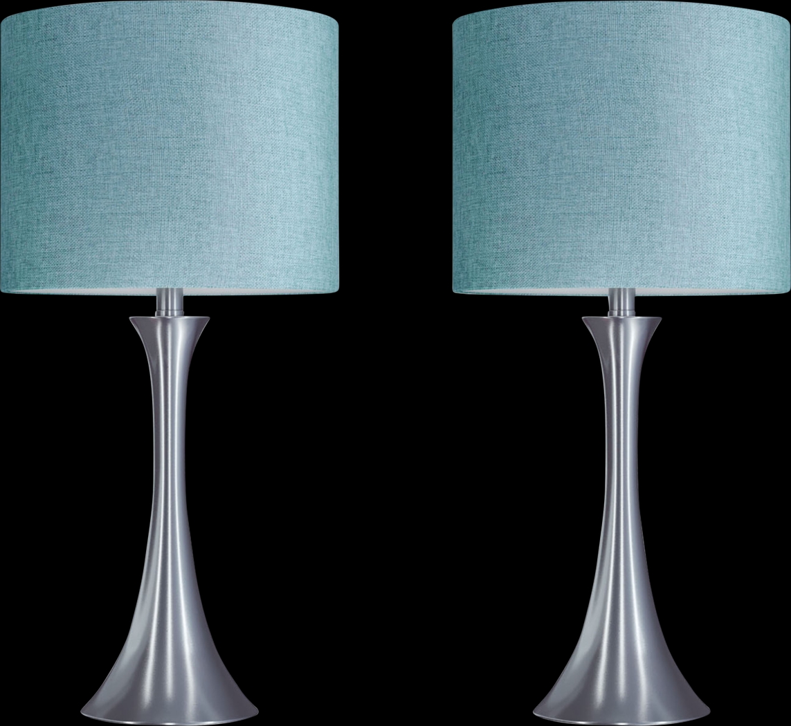 Keely Alley Turquoise Table Lamps, Set of 2 - Thumbnail - Image 1