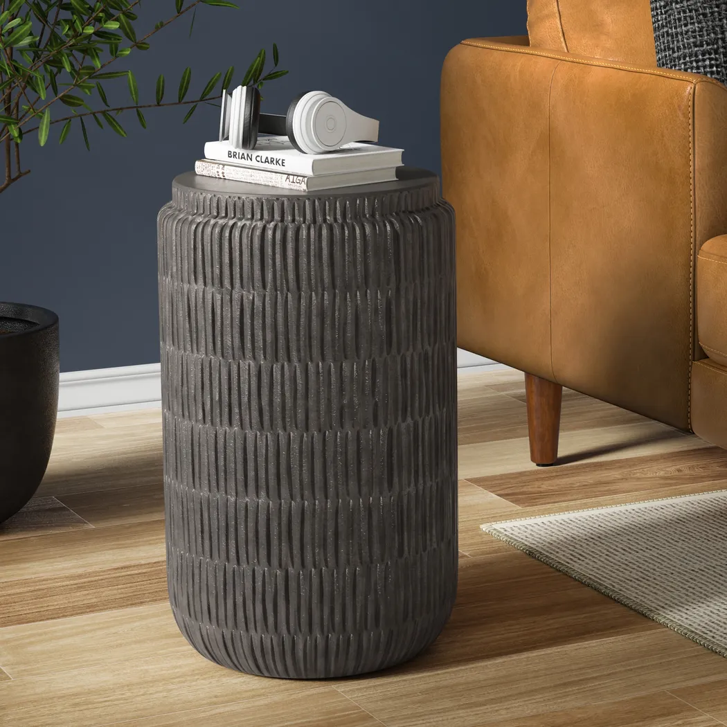 Keemia Gray Side Table - Thumbnail - Image 2