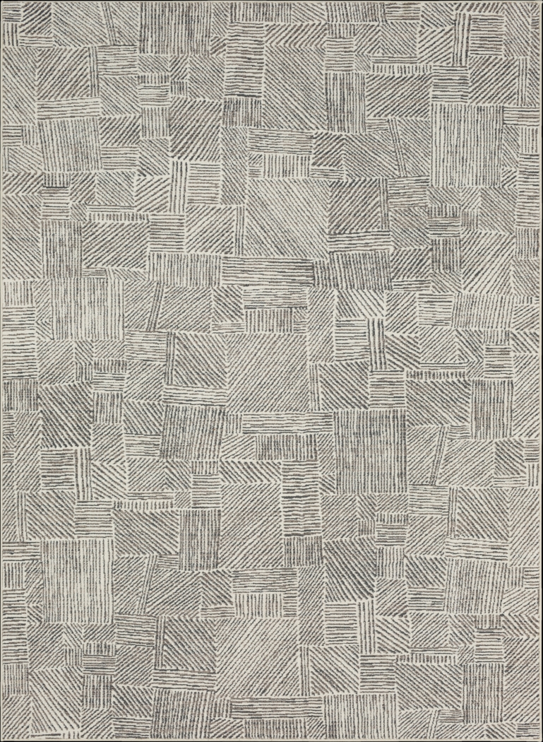 Keenbrook Silver 6'6 x 9'6 Rug - Thumbnail - Image 1