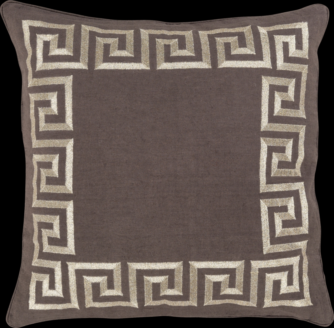 Keeper of the Keys Brown Accent Pillow - Thumbnail - Image 1