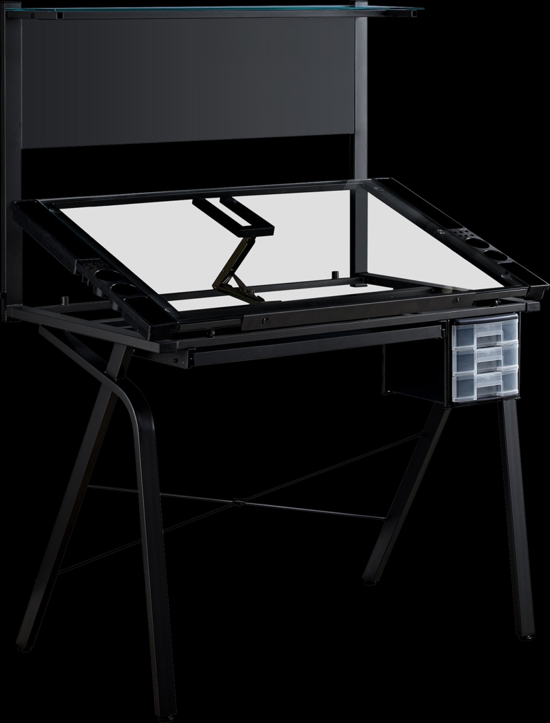 Keeton Black Desk - Thumbnail - Image 1