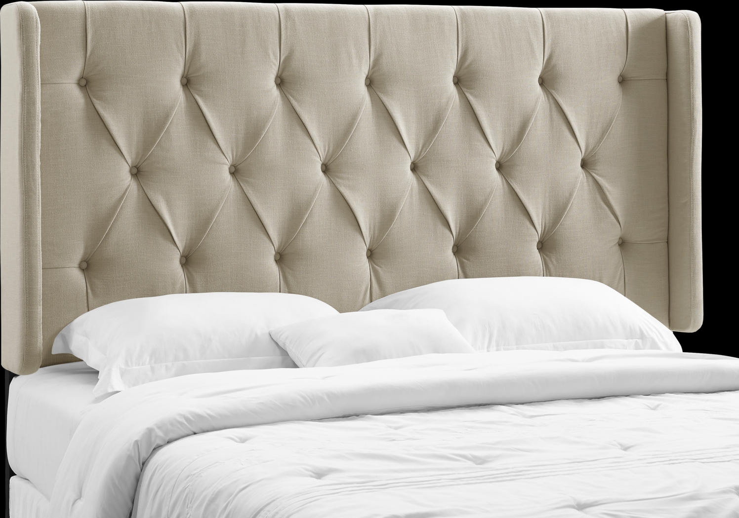 Kegan Linen King Upholstered Headboard - Thumbnail - Image 1