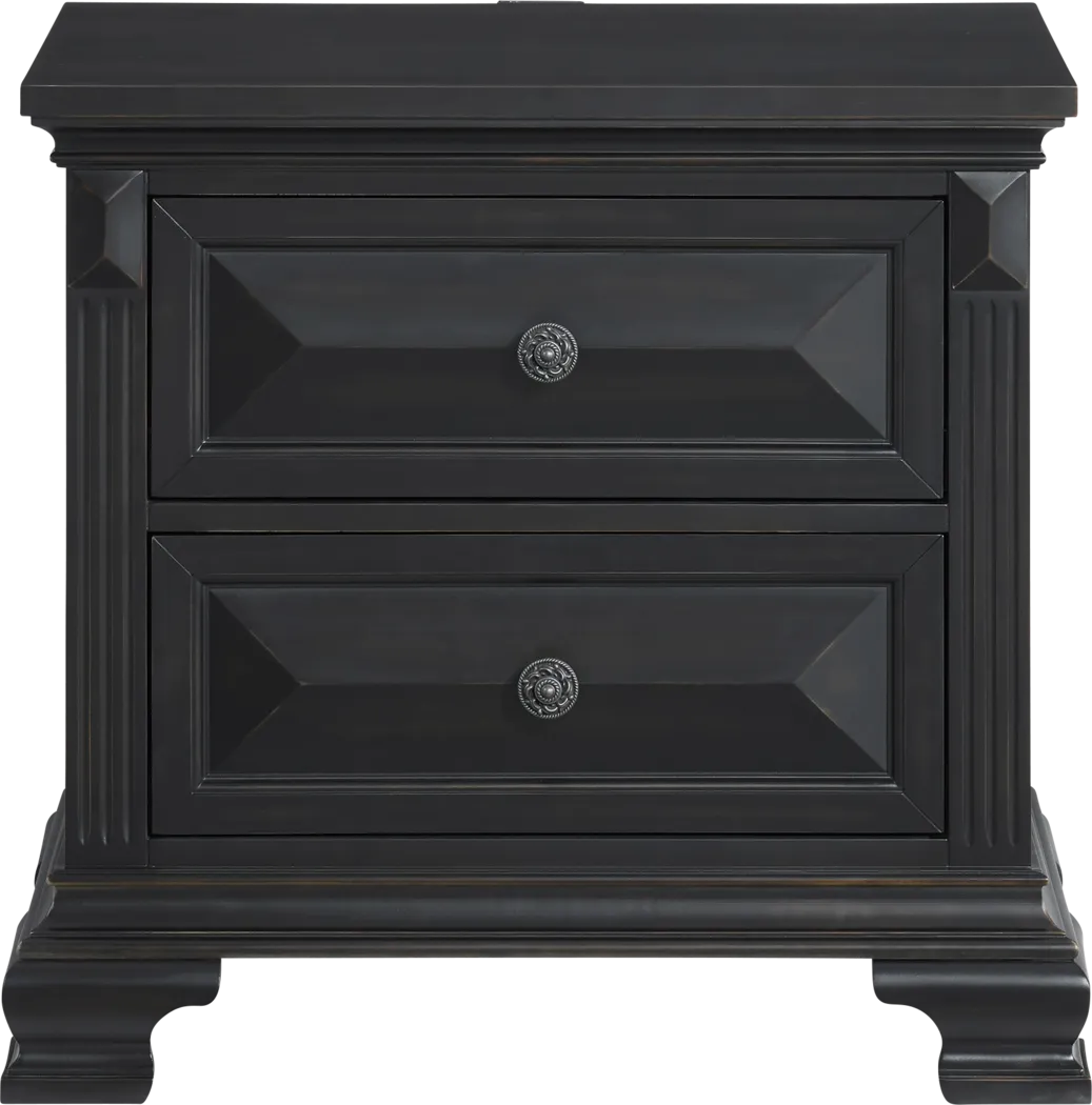 Keghon Black Nightstand - Thumbnail - Image 4