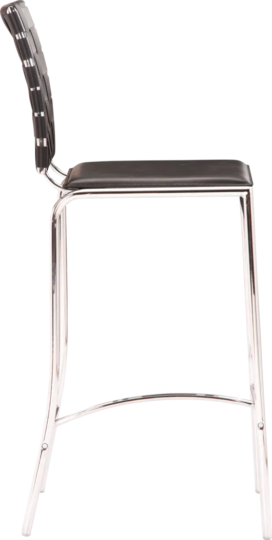 Keiko Black Counter Height Stool, Set of 2 - Thumbnail - Image 3