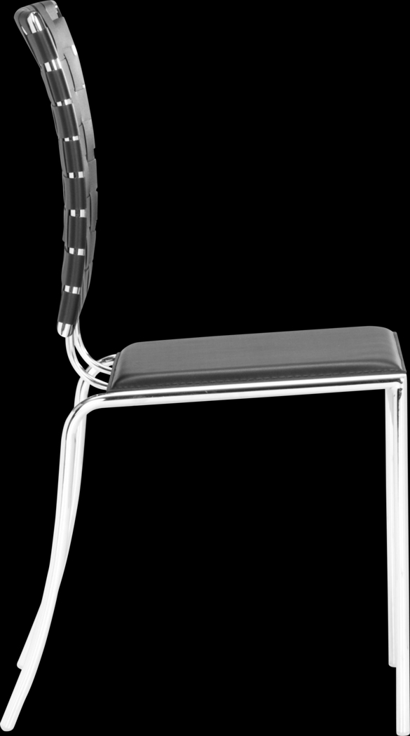 Keiko Black Side Chair, Set of 4 - Thumbnail - Image 3